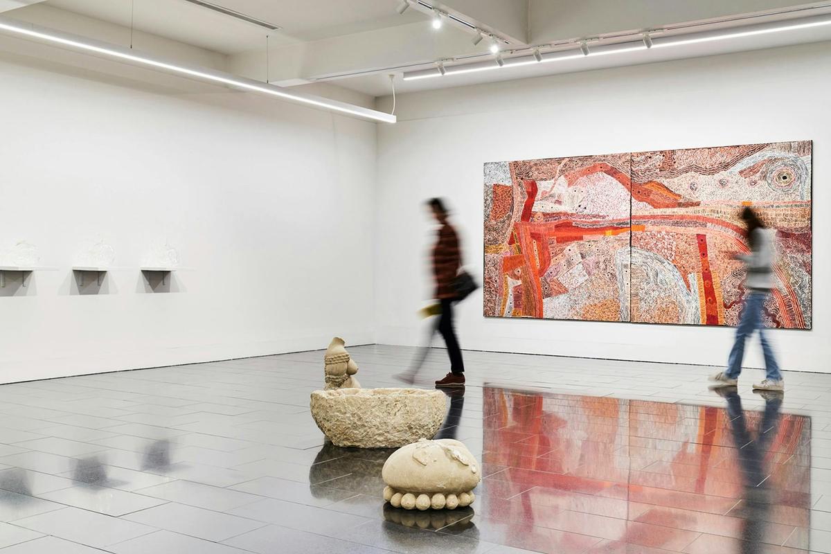 Installation view of 'Maternal inheritances' 2023. Curated by Amelia Wallin