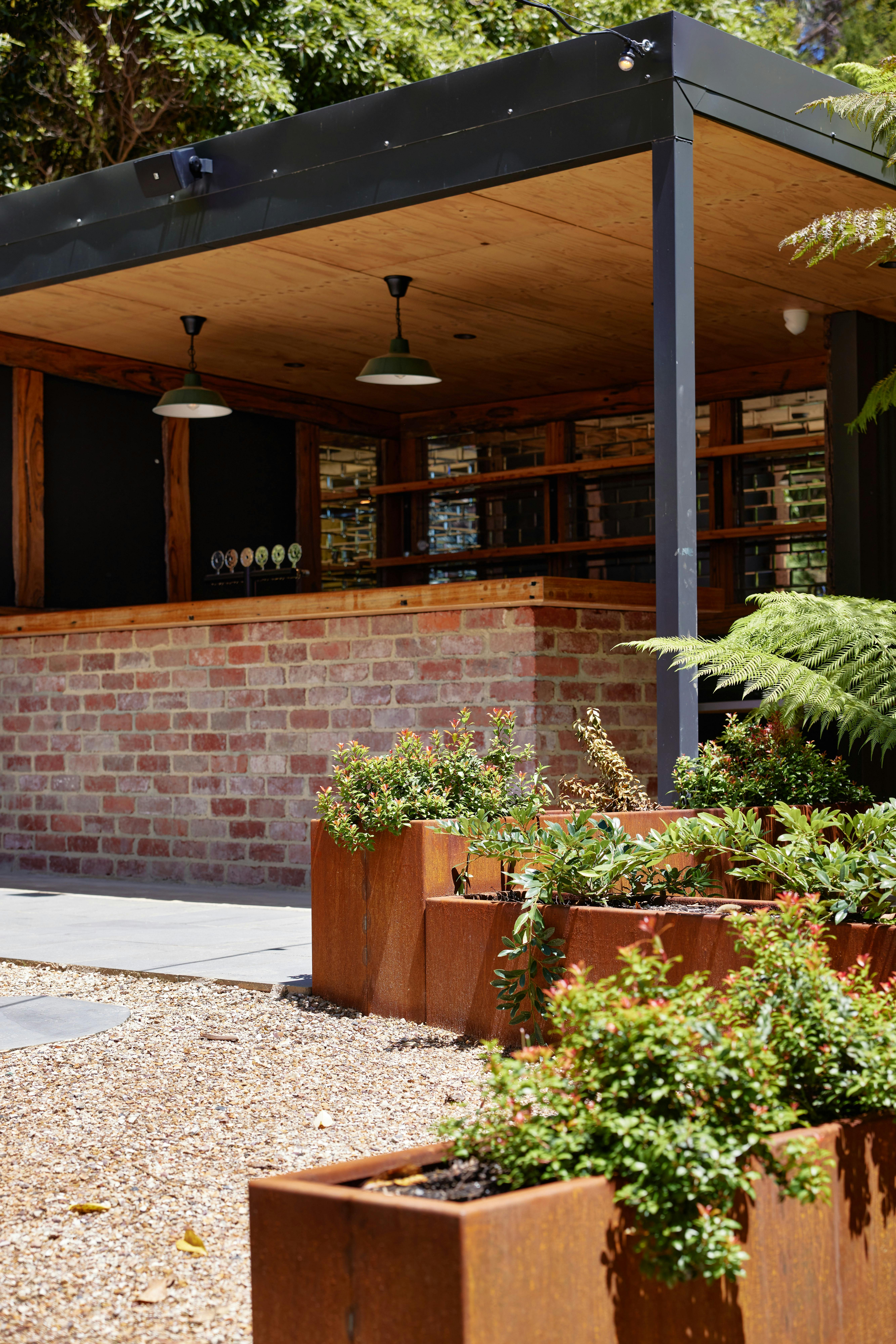 Our refurbished outdoor bar