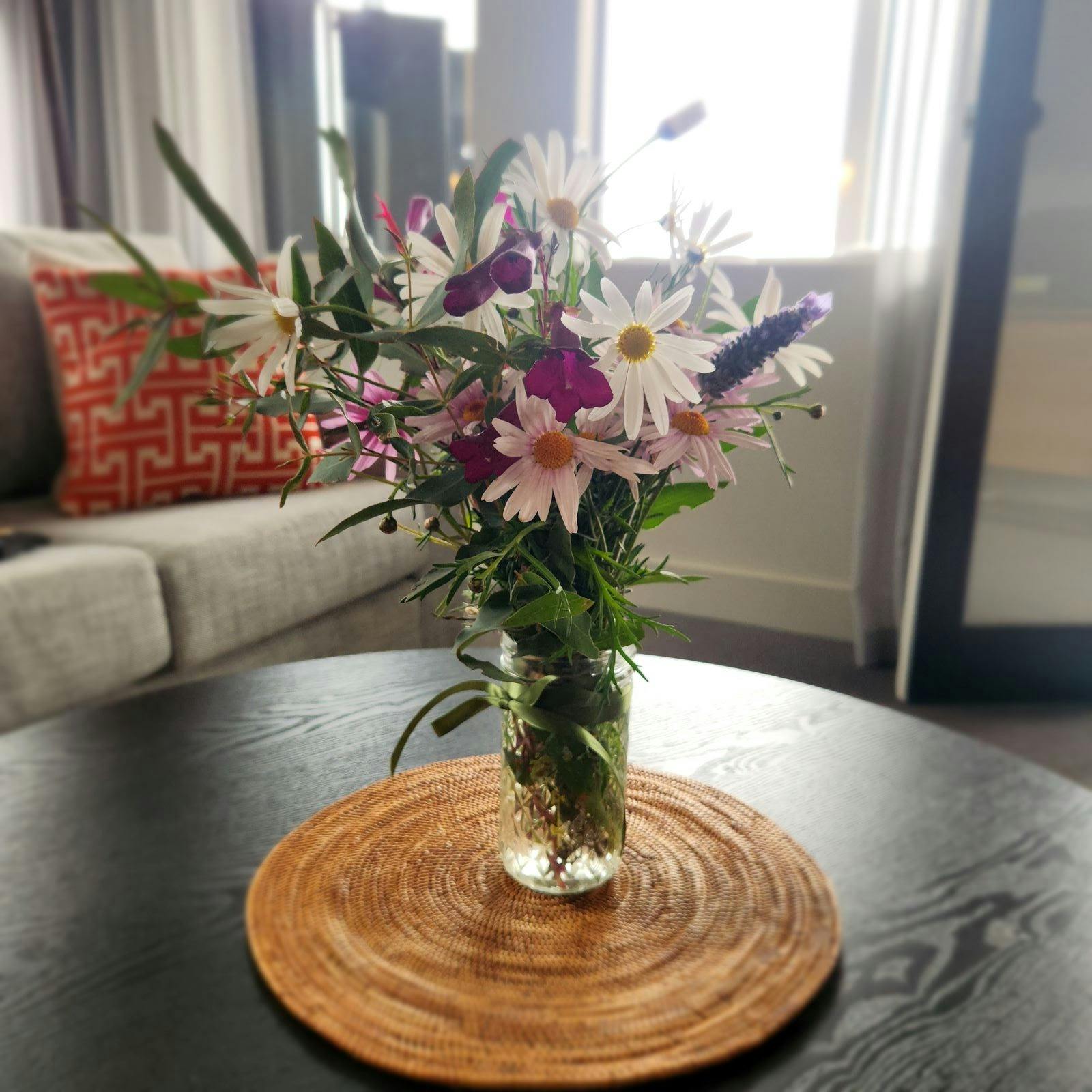 Freshly picked flowers from the garden