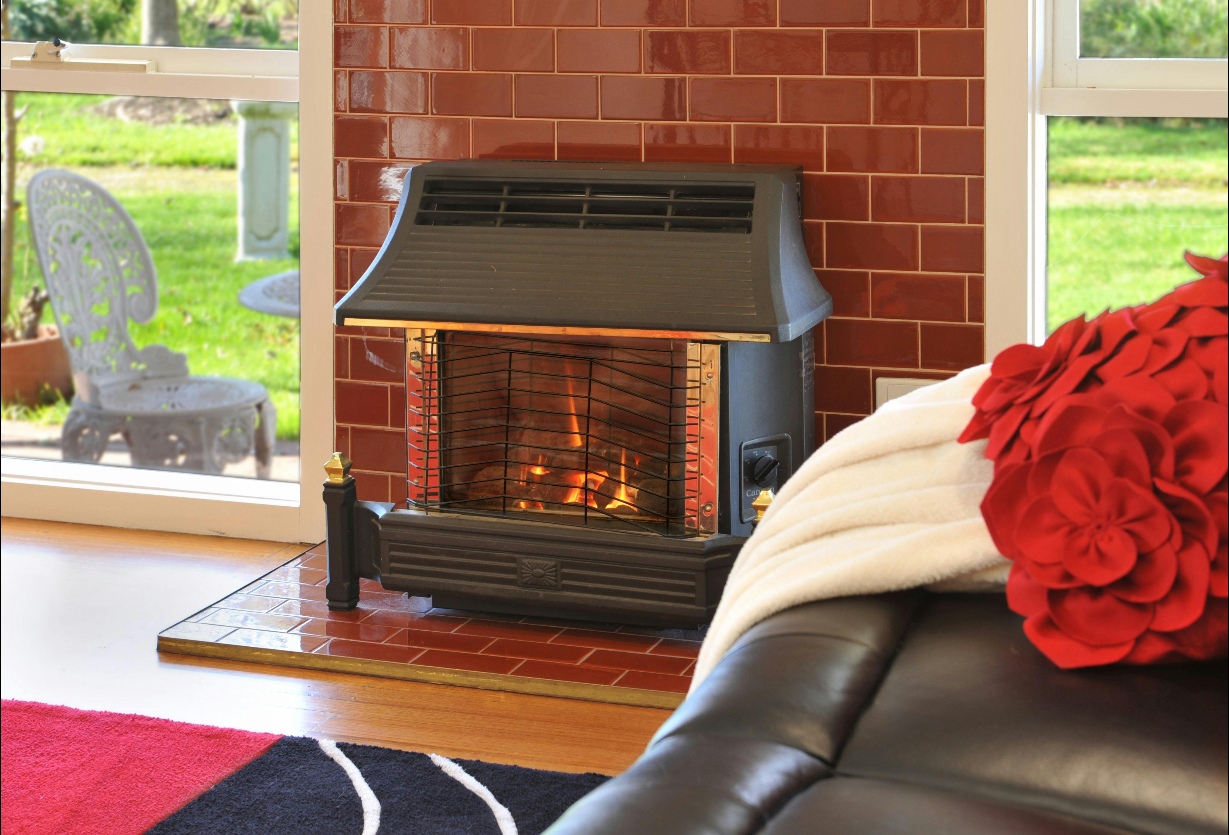 Snuggle up by a cozy flame fire