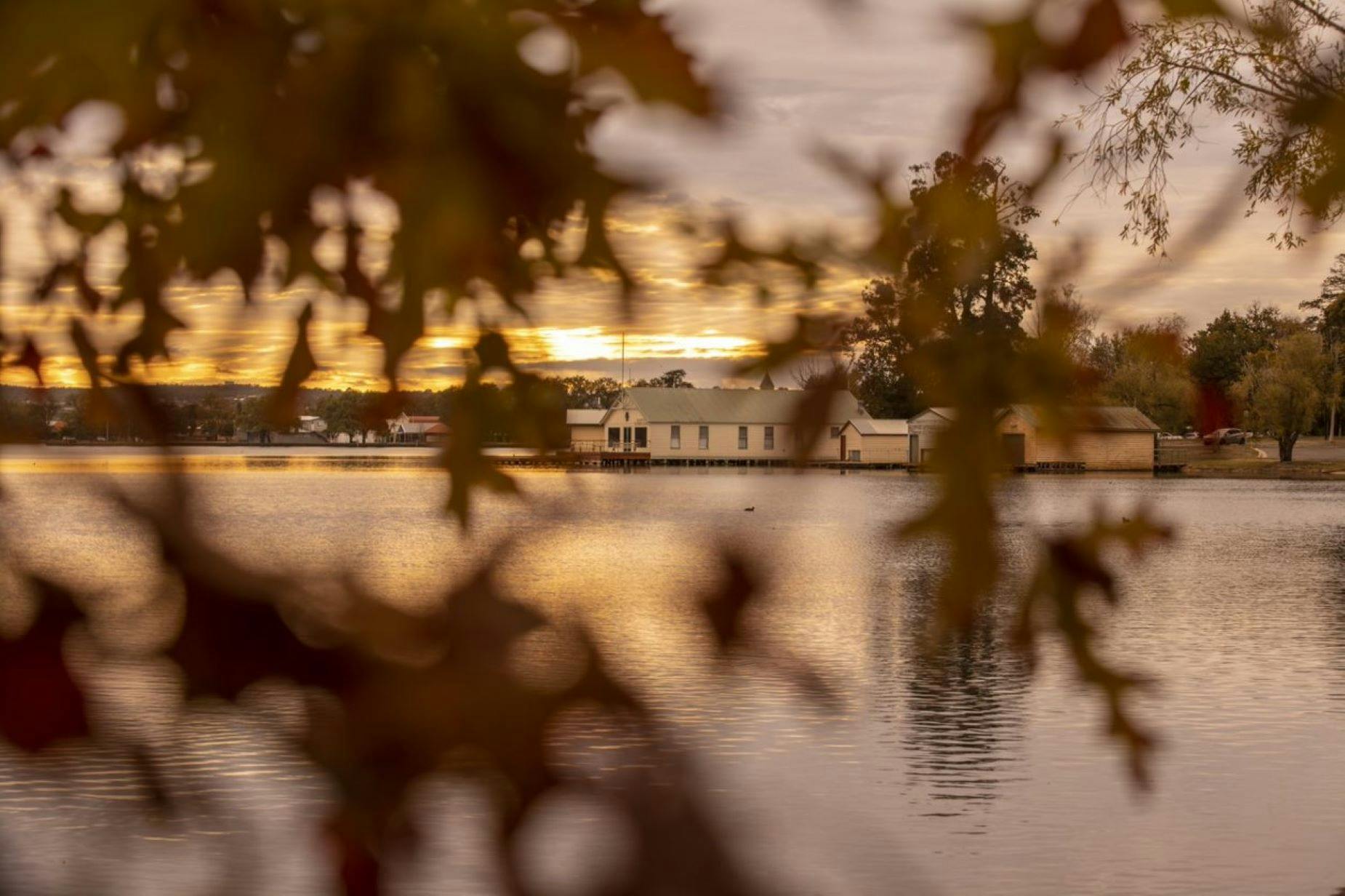 Lake Wendouree in dappled light