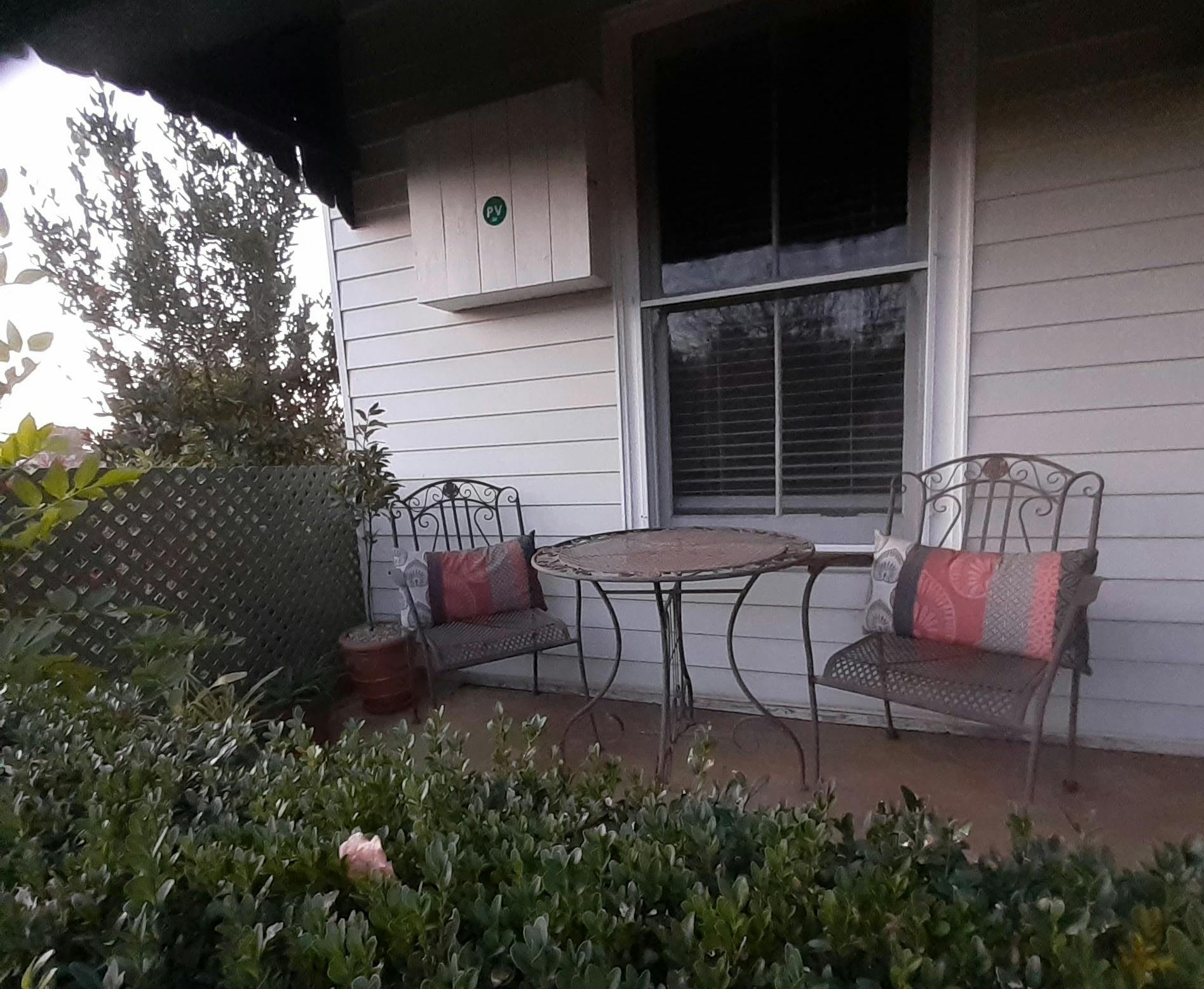 Back of house captured in Spring