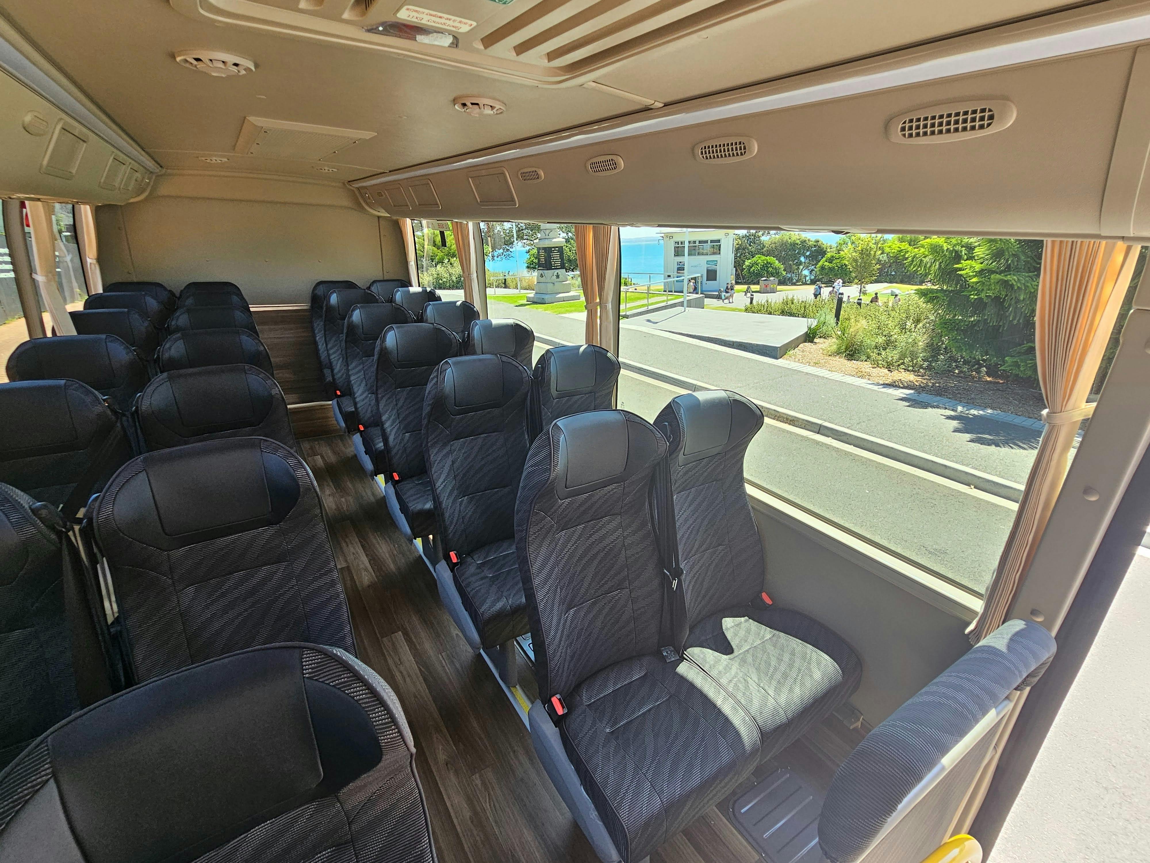 Inside Seats of Penguin Bus