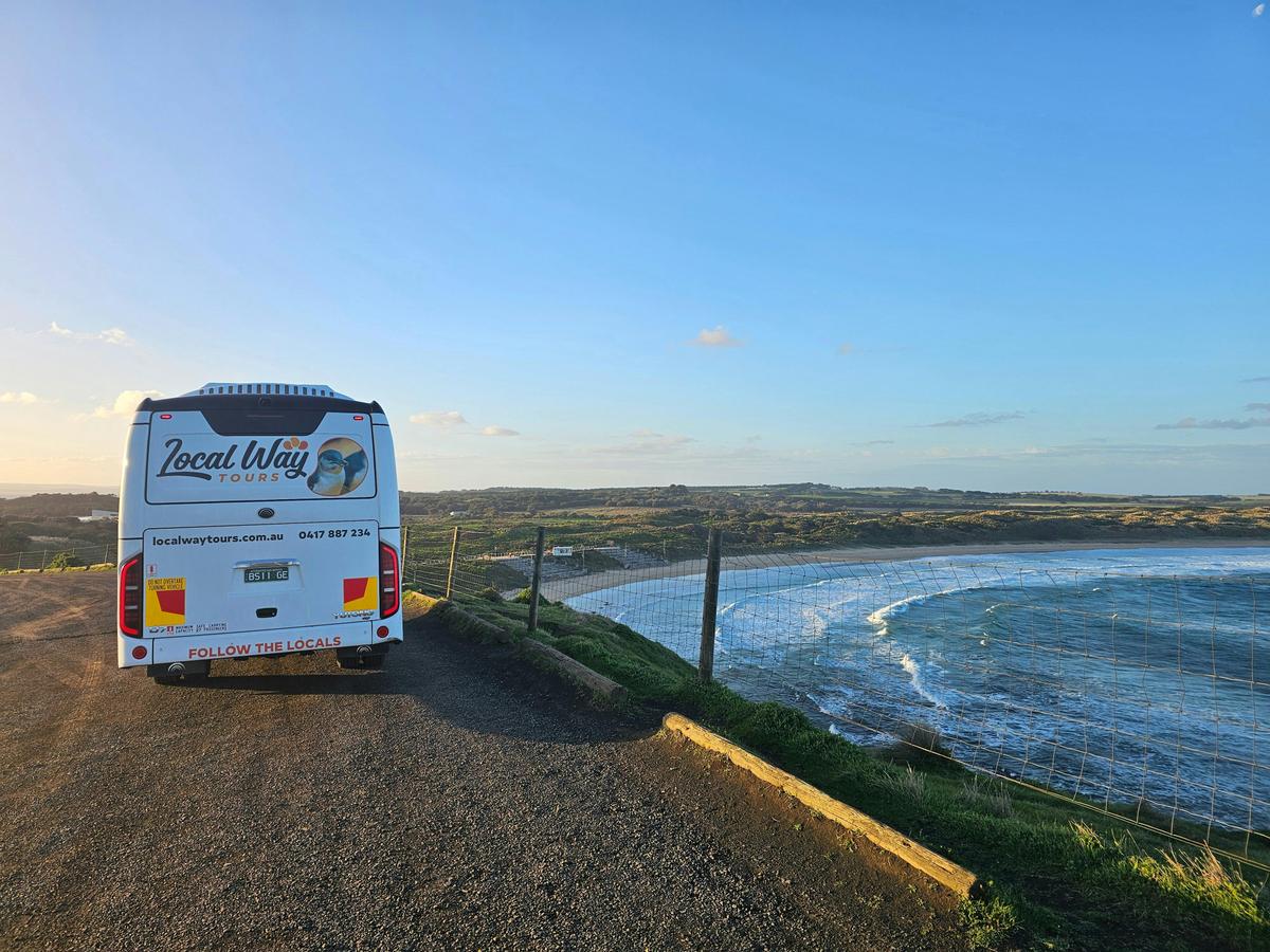 Penguin Bus at Beach