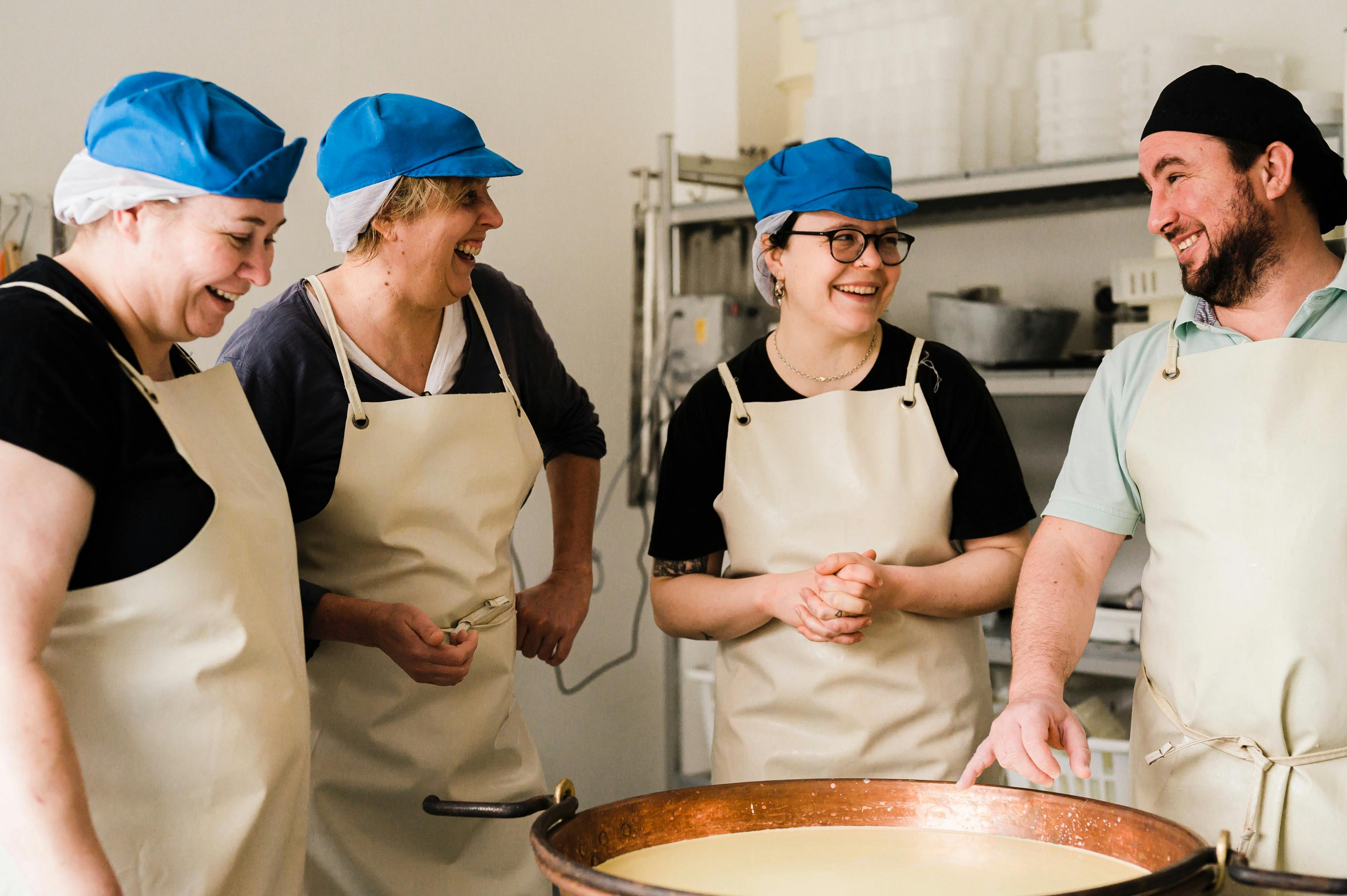 Students with Ivan in The Cheese School