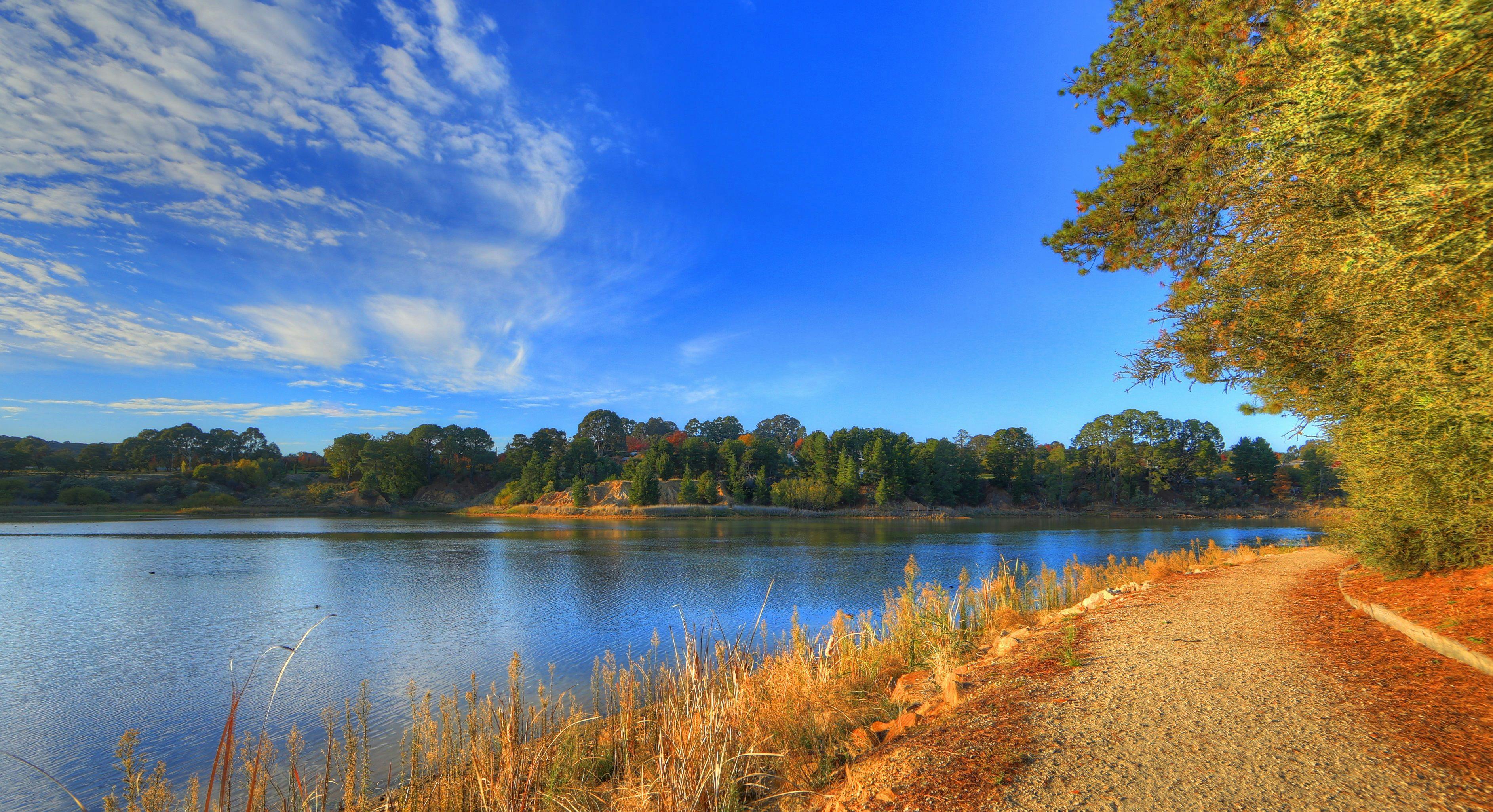 View From the Lake to the House