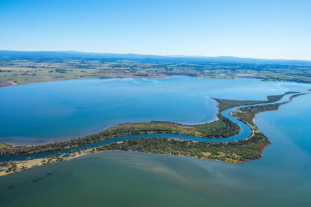 Flight 3 – The Silt Jetties viewed from Eagle Point Bay