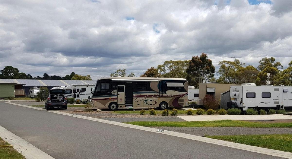 Drive Through Sites with Brown Bus