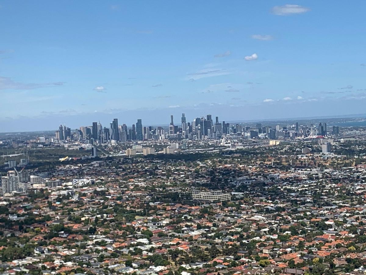 Melbourne City from a distance