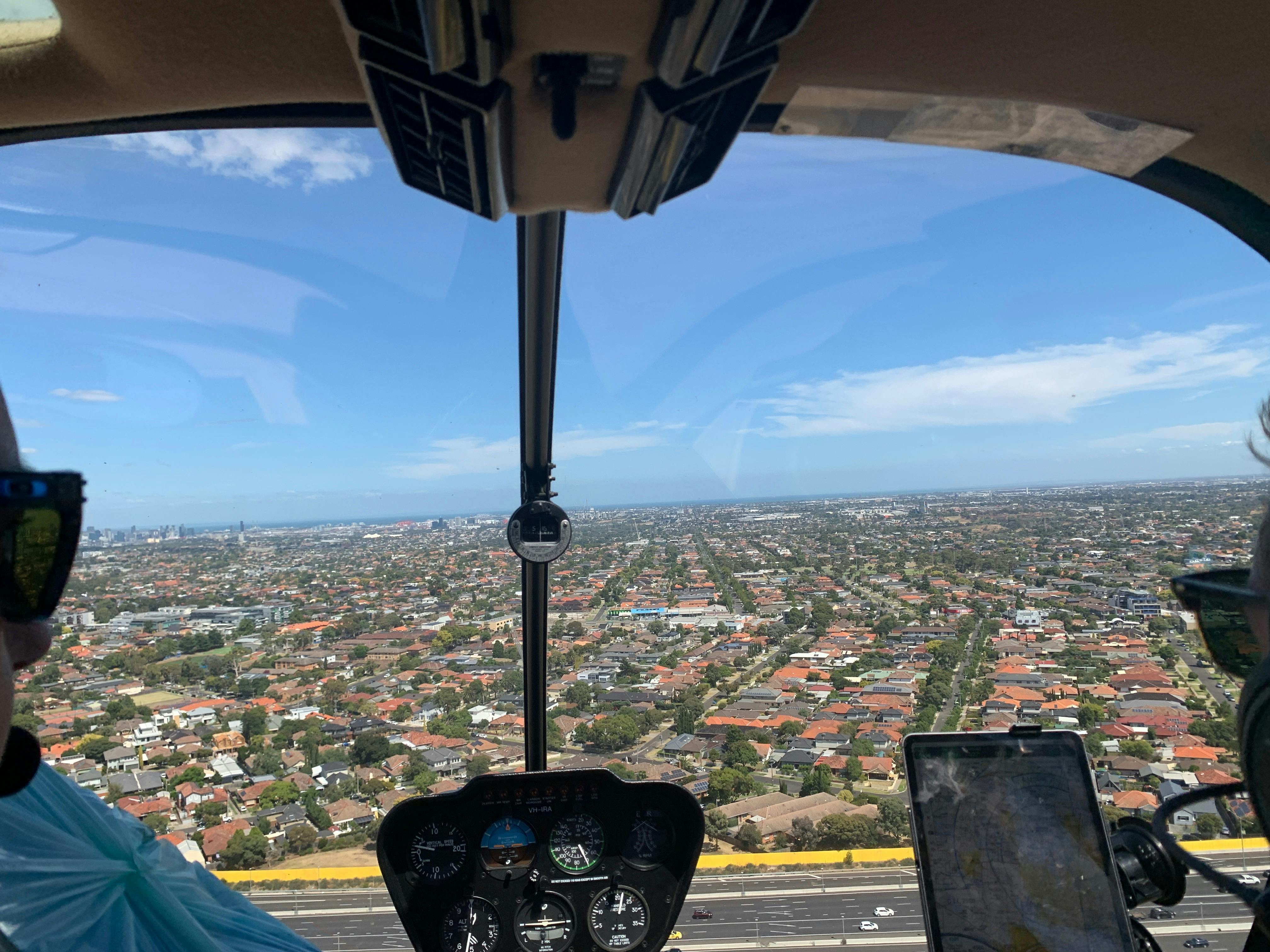Taking off from Essendon Feilds