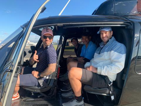 Melbourne to the F1 Grand Prix in Albert Park by Helicopter