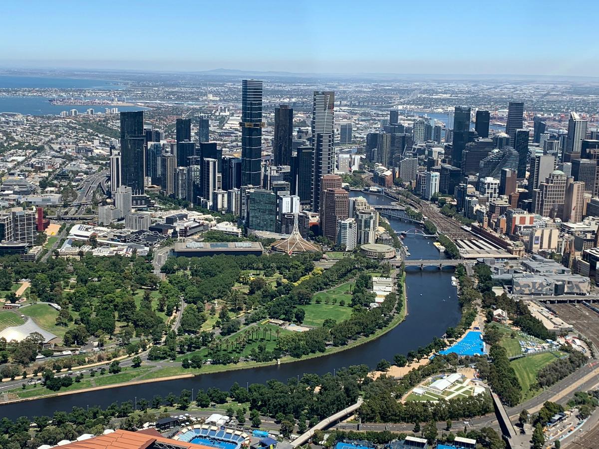 Melbourne City and Yarra River