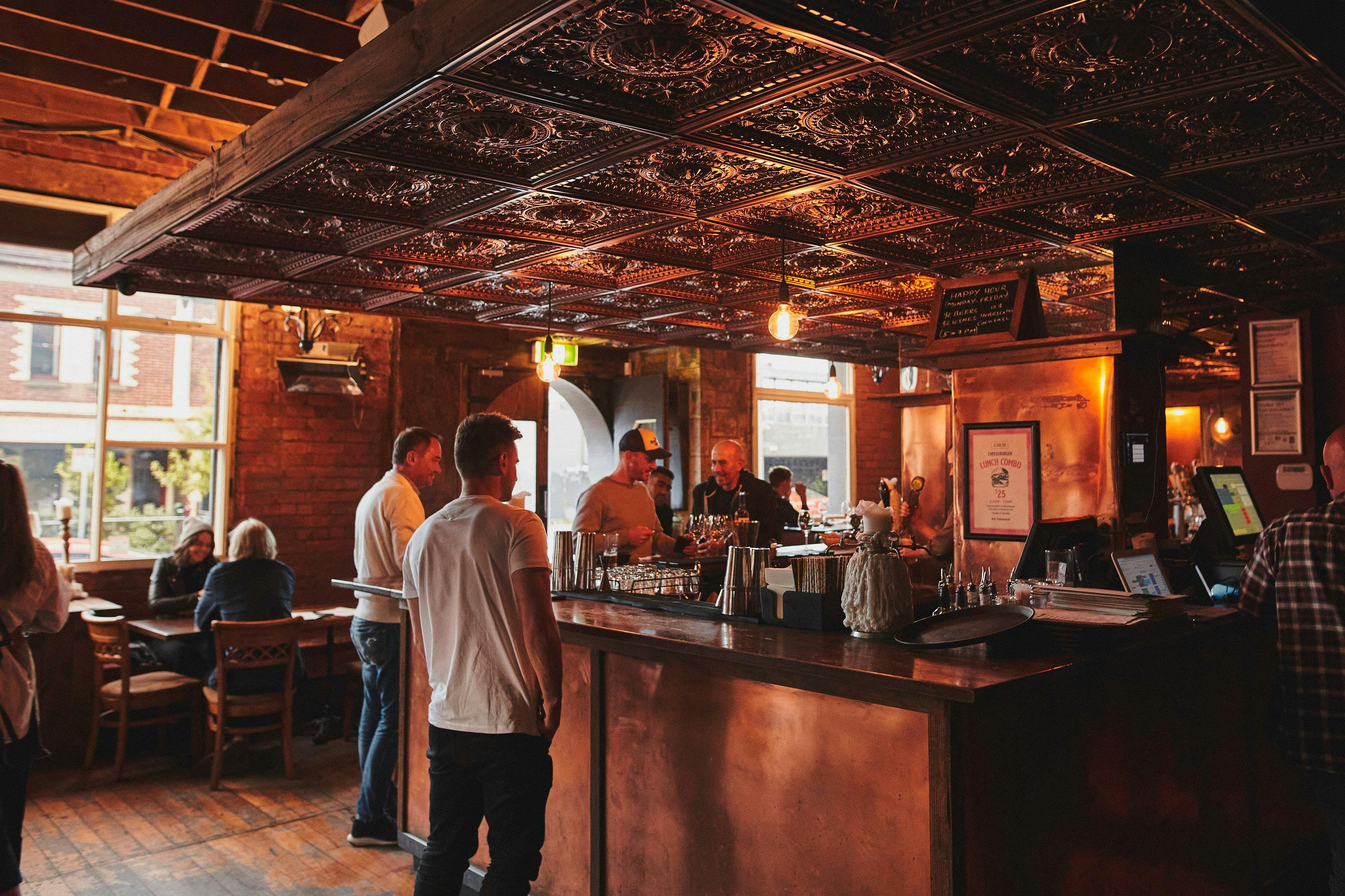 Inside of the Le Bon Ton restaurant