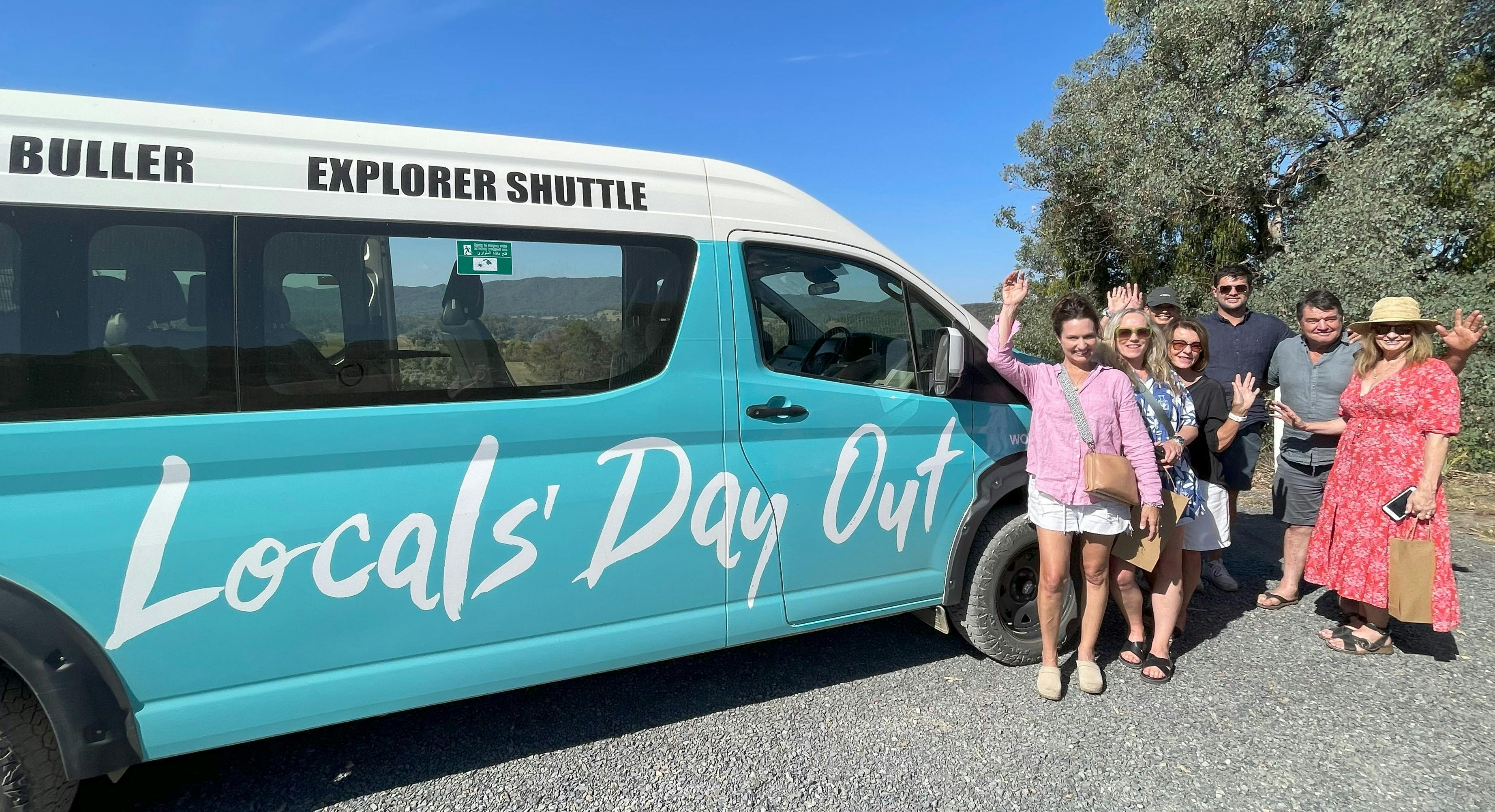 Laughing and sipping up the best of the King Valley Tour