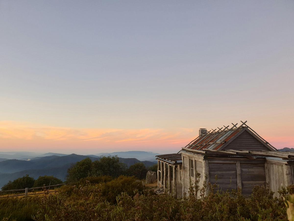 Craigs Hut at sunset