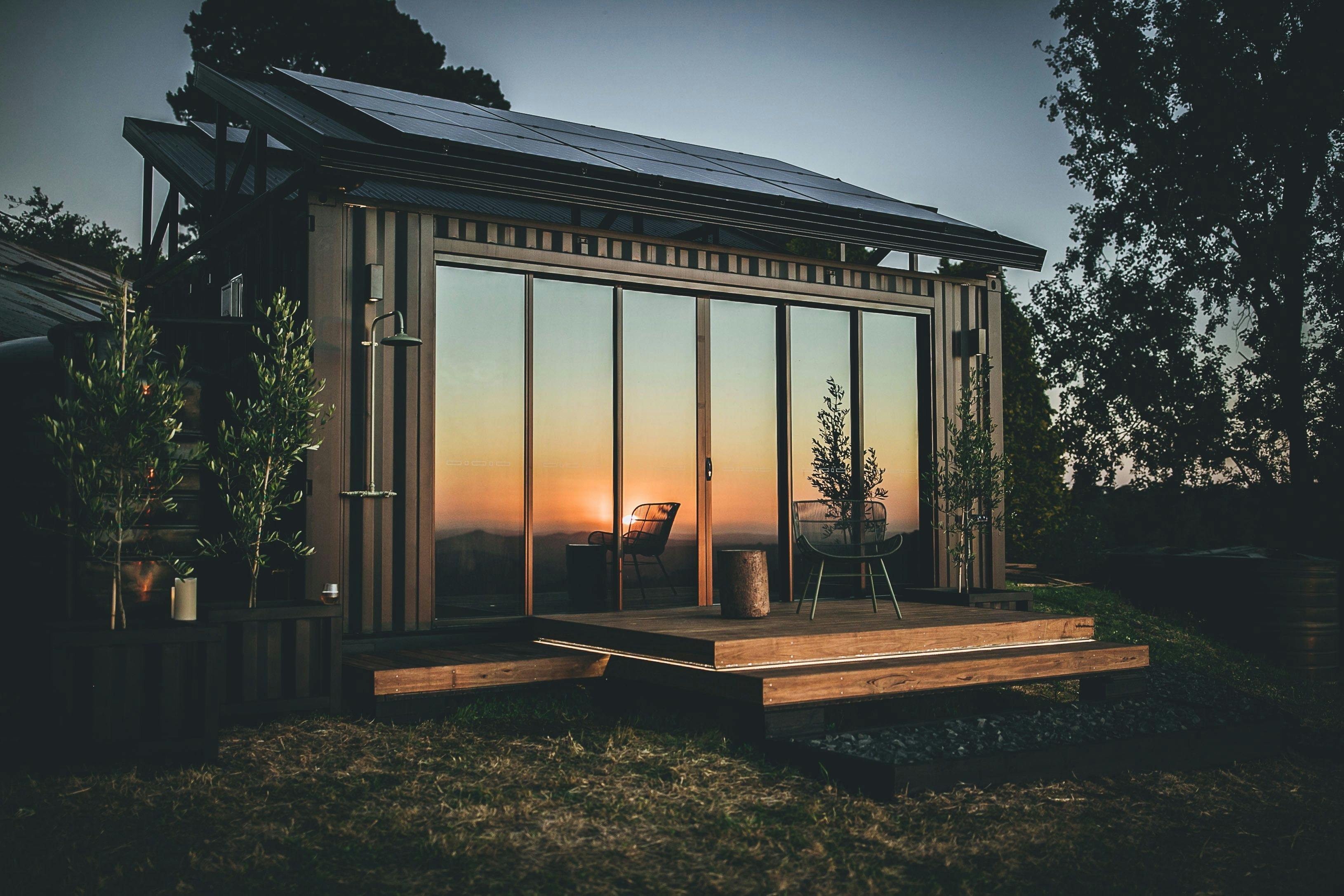 Think beautiful finishes, unique design and all cocooned in our repurposed shipping containers