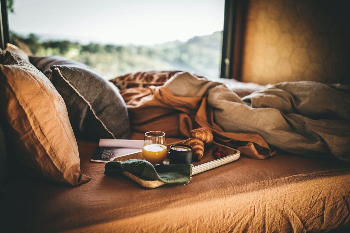 Sleep in and awake to panoramic views with breakfast in bed