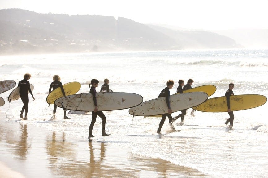 Surfing school Lorne
