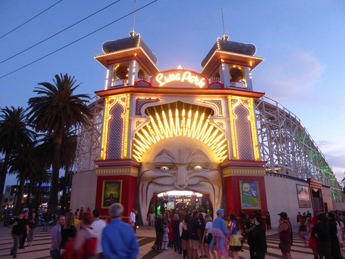 Entrance of Melbourne's Luna Park