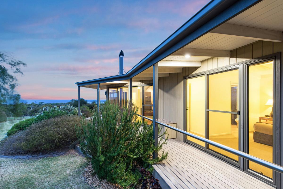Cottage deck and view