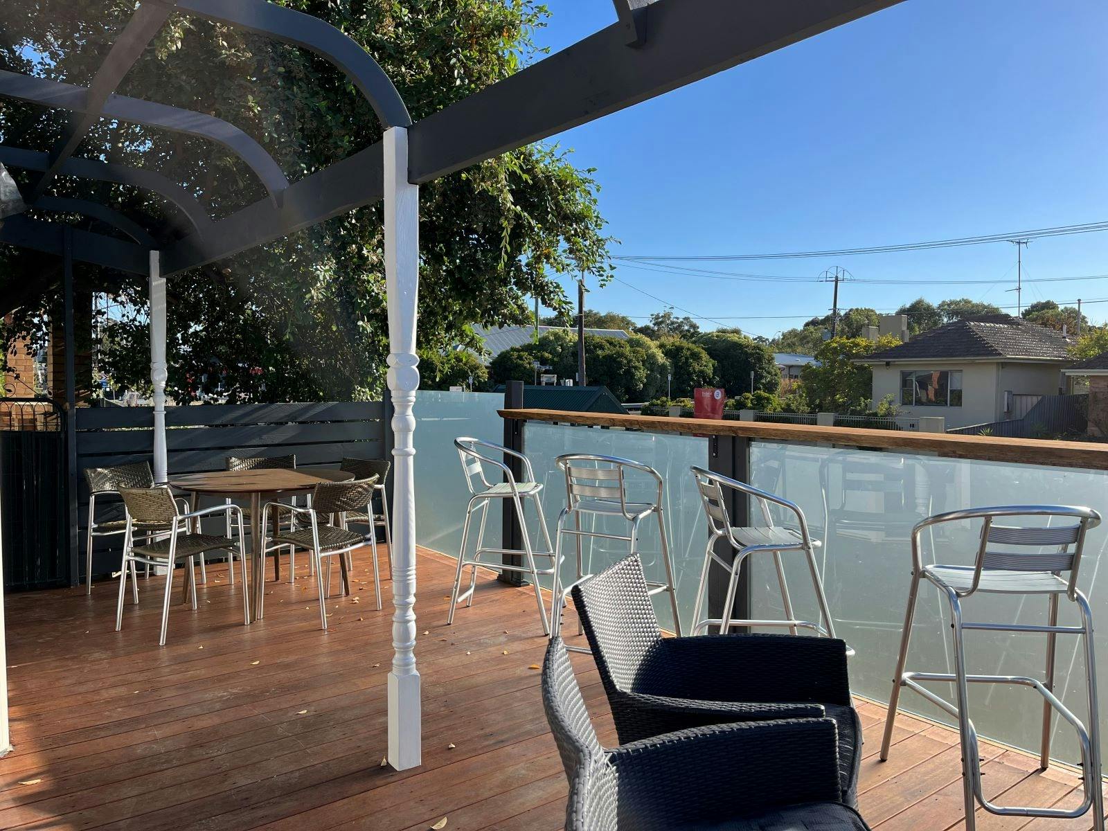 Enjoy a quiet Drink on your own private Deck