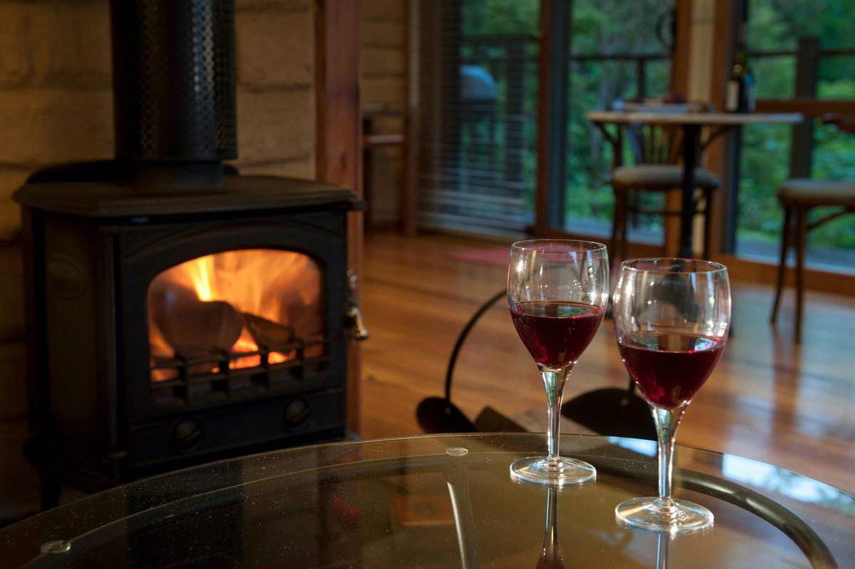 Wood fire Silver Wattle cottage