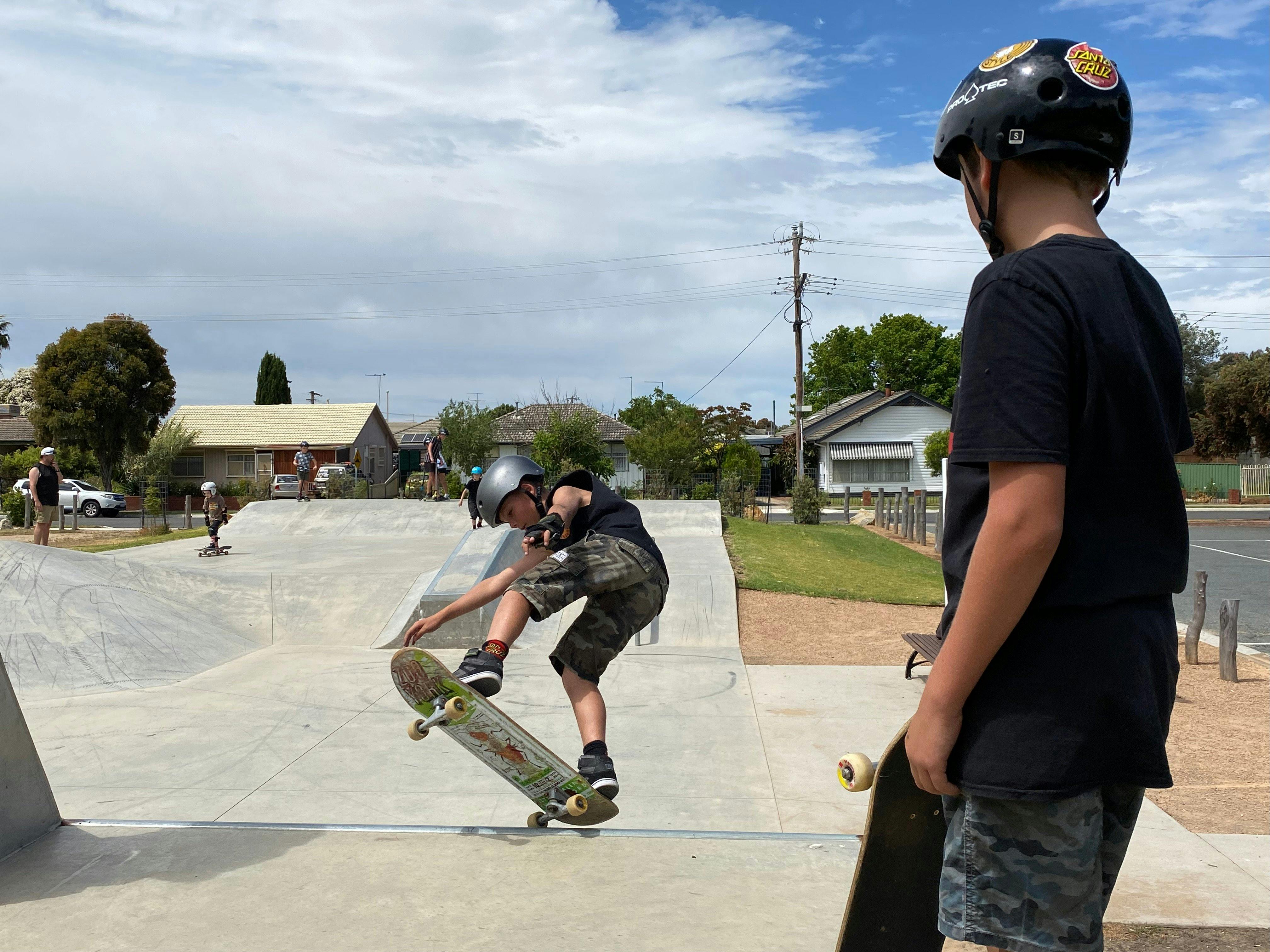 Youth at skatepark