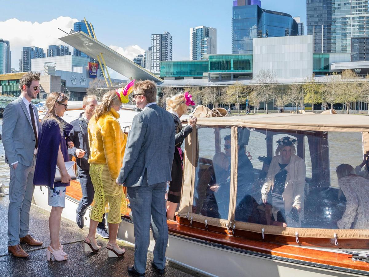 Take a private cruise from Melbourne CBD to Flemington racecourse