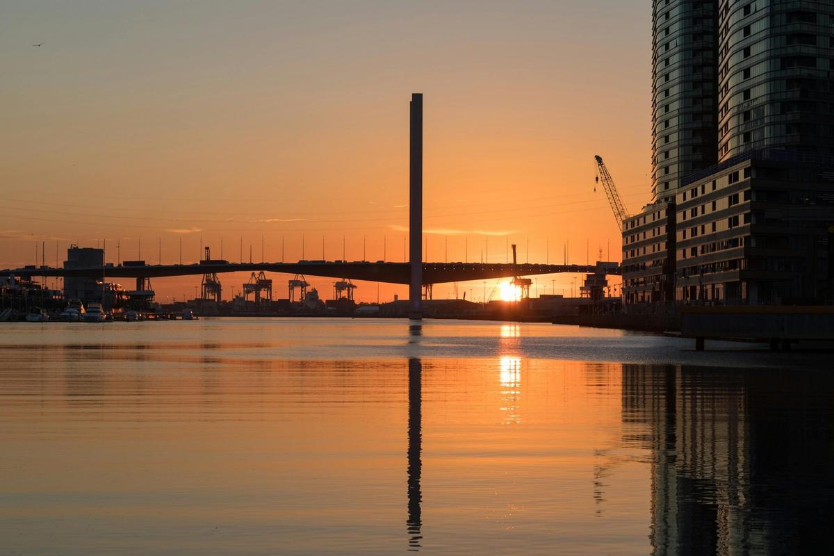 Sunset on the Yarra River