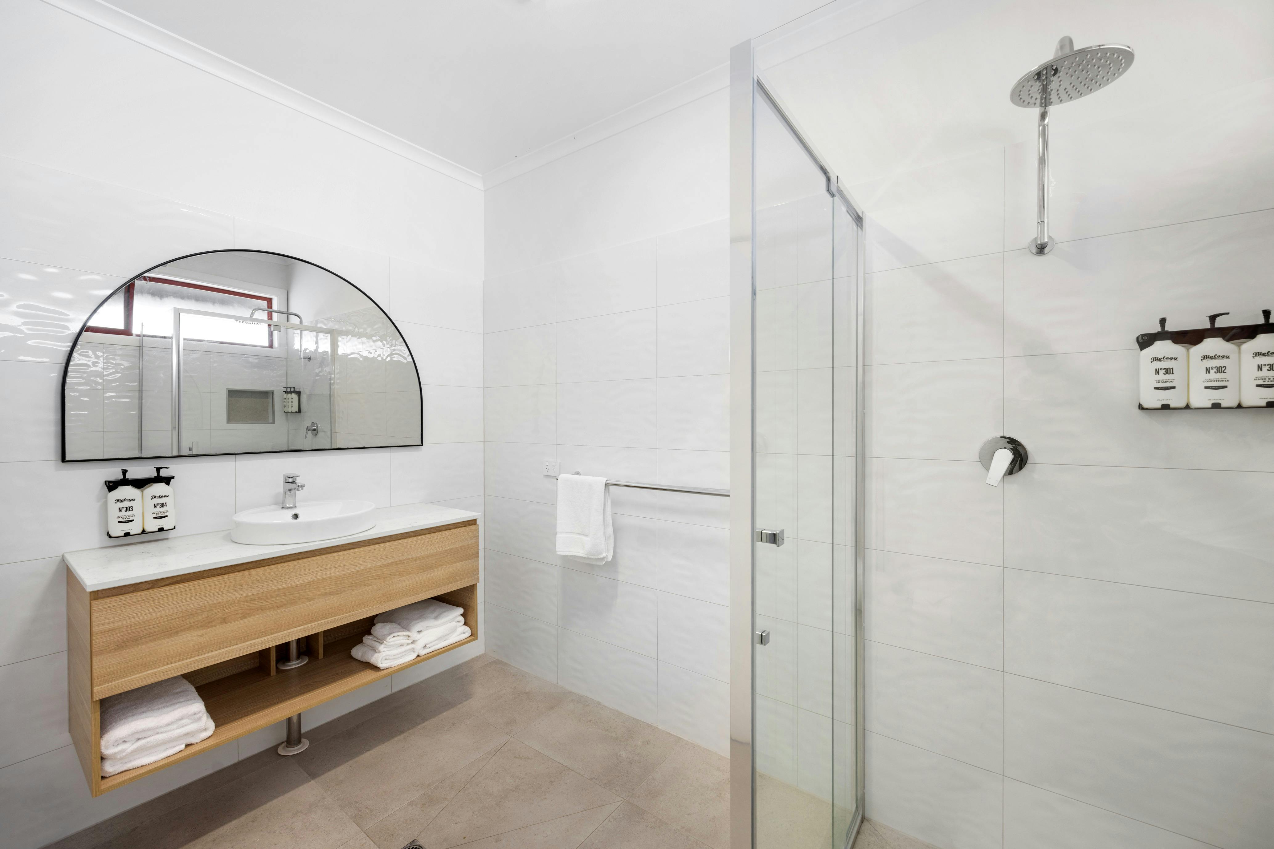 Renovated waterfront motel rooms