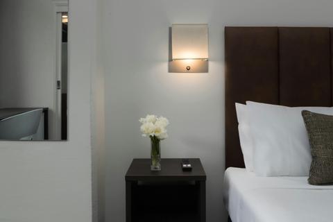 Bedside table with USB/USBC charging ports