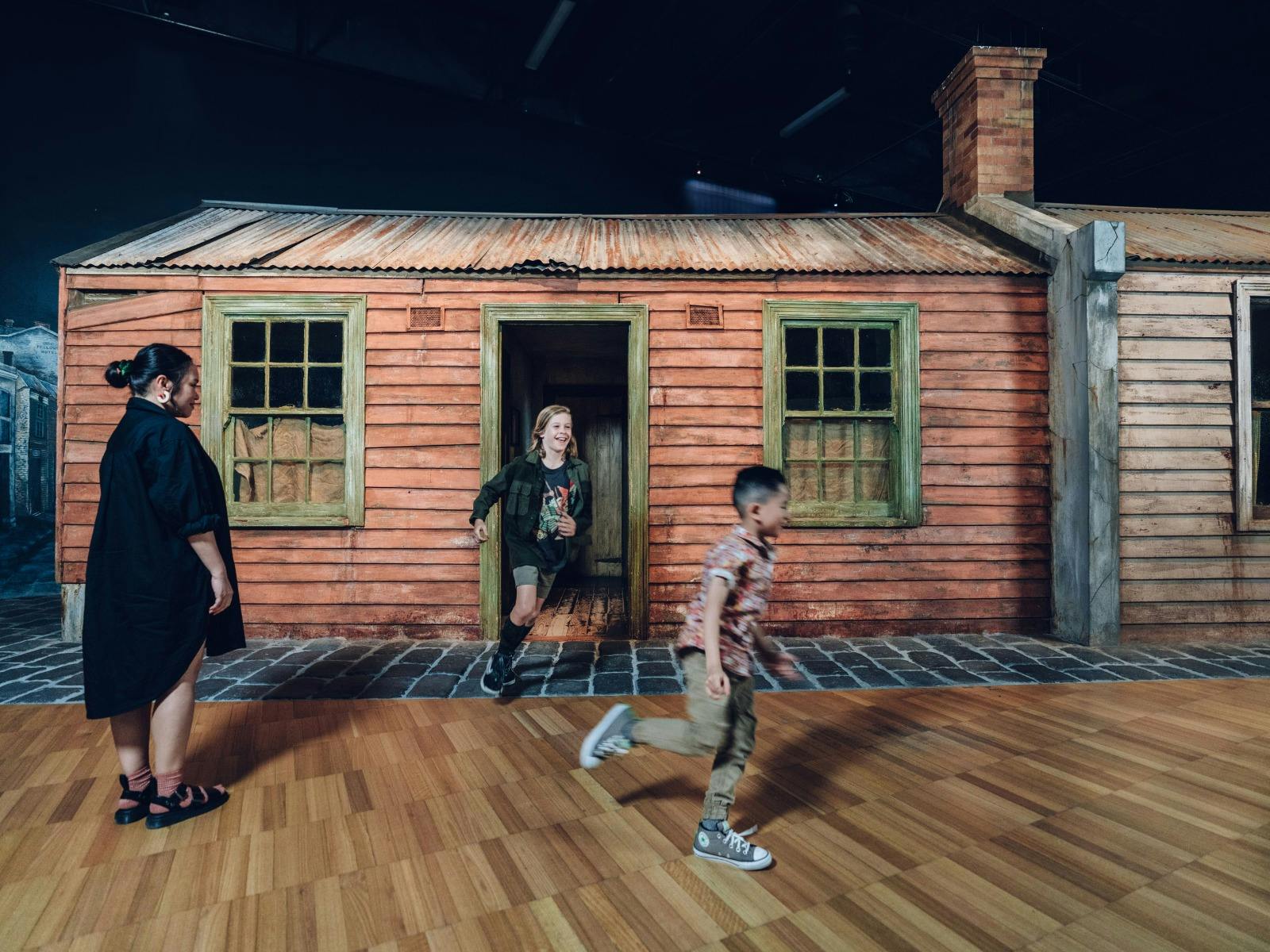 Visitors in The Melbourne Story gallery