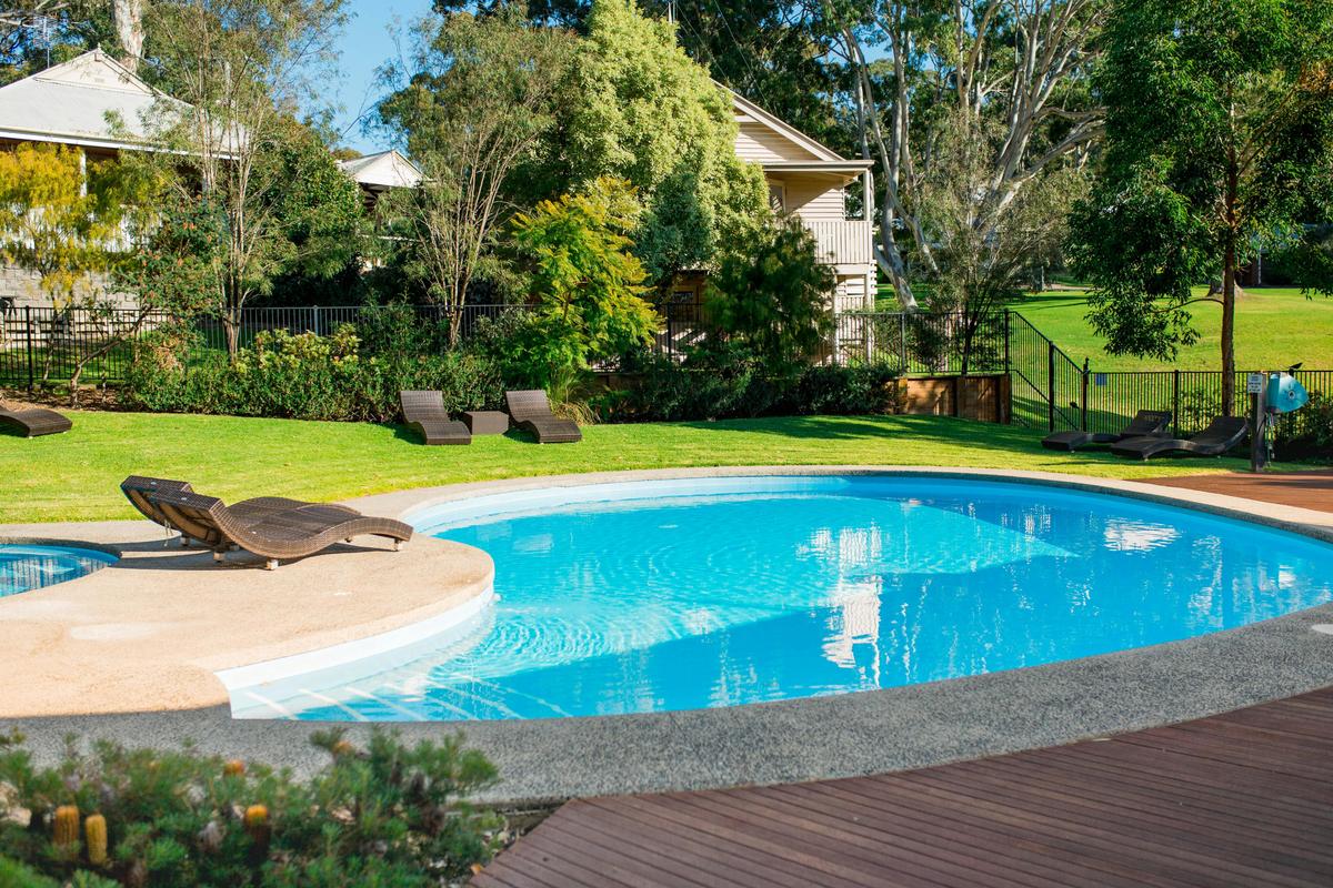 Solar-heated Pool