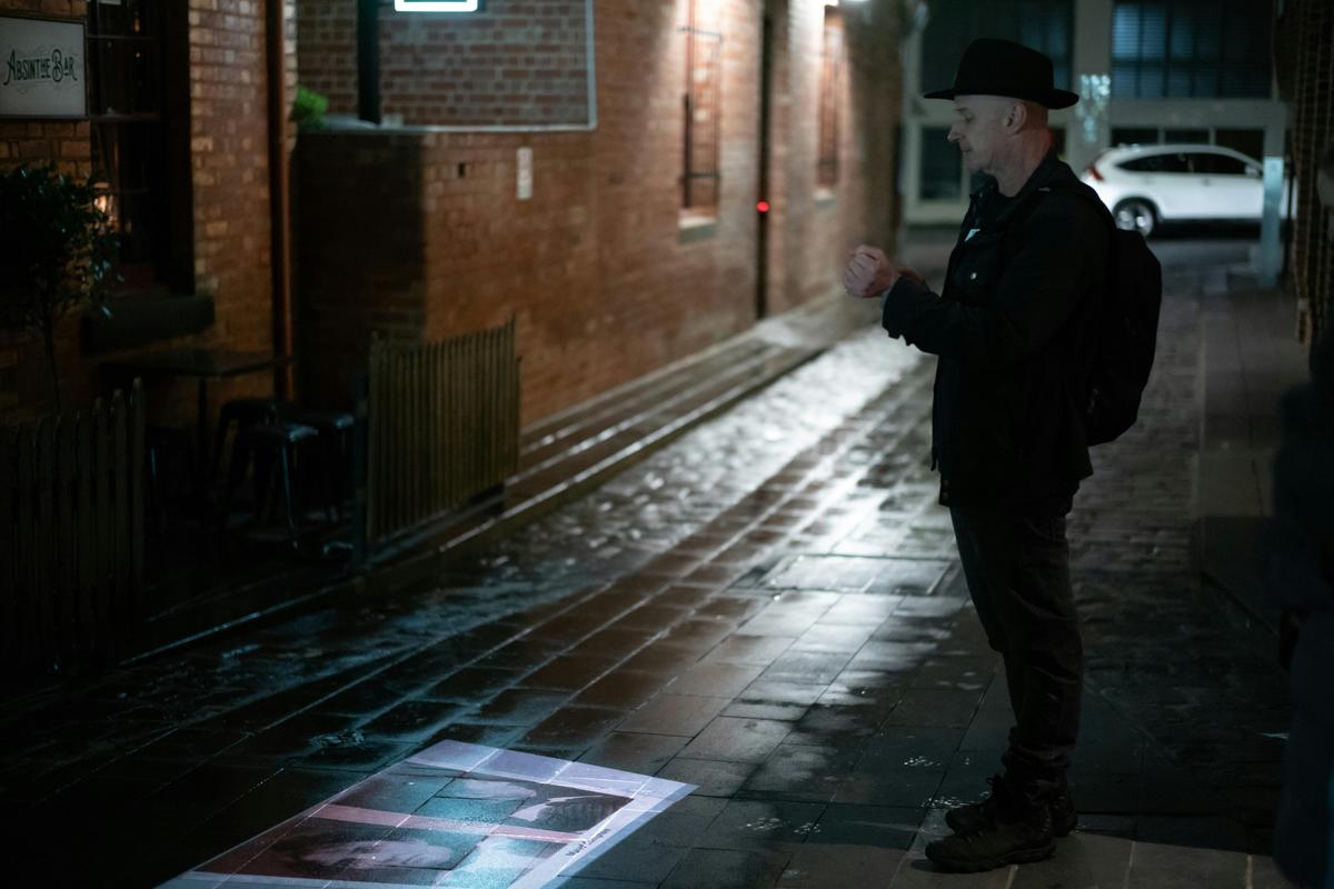 Night tour with projector