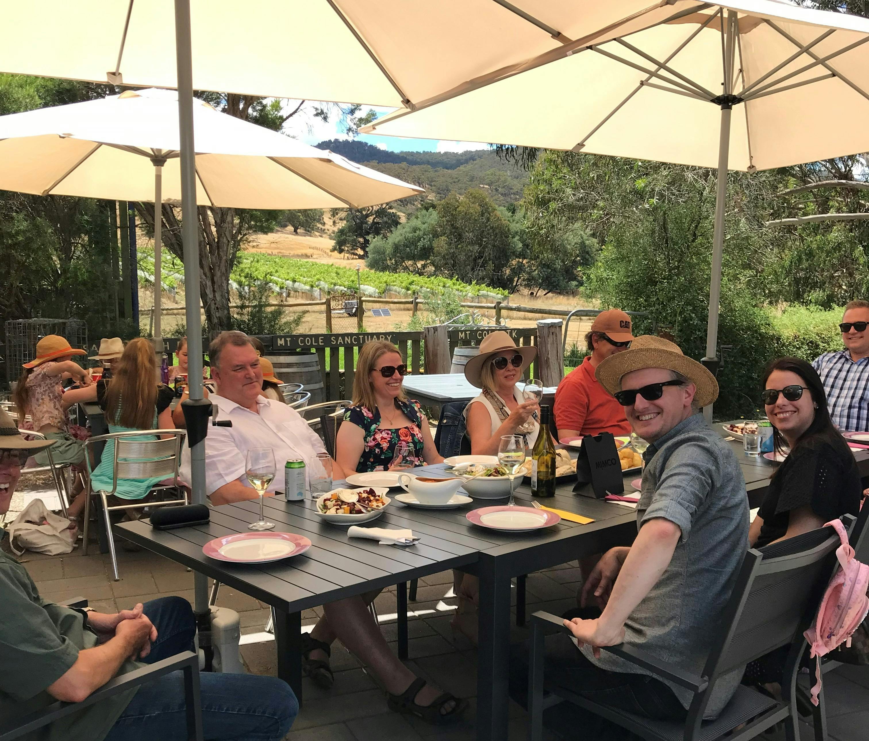 Lunch in the courtyard
