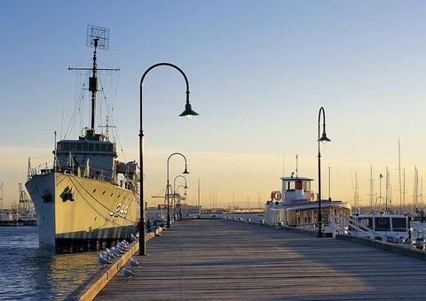 Gem Pier Boarding Point Melbourne River Cruises Williamstown Ferry