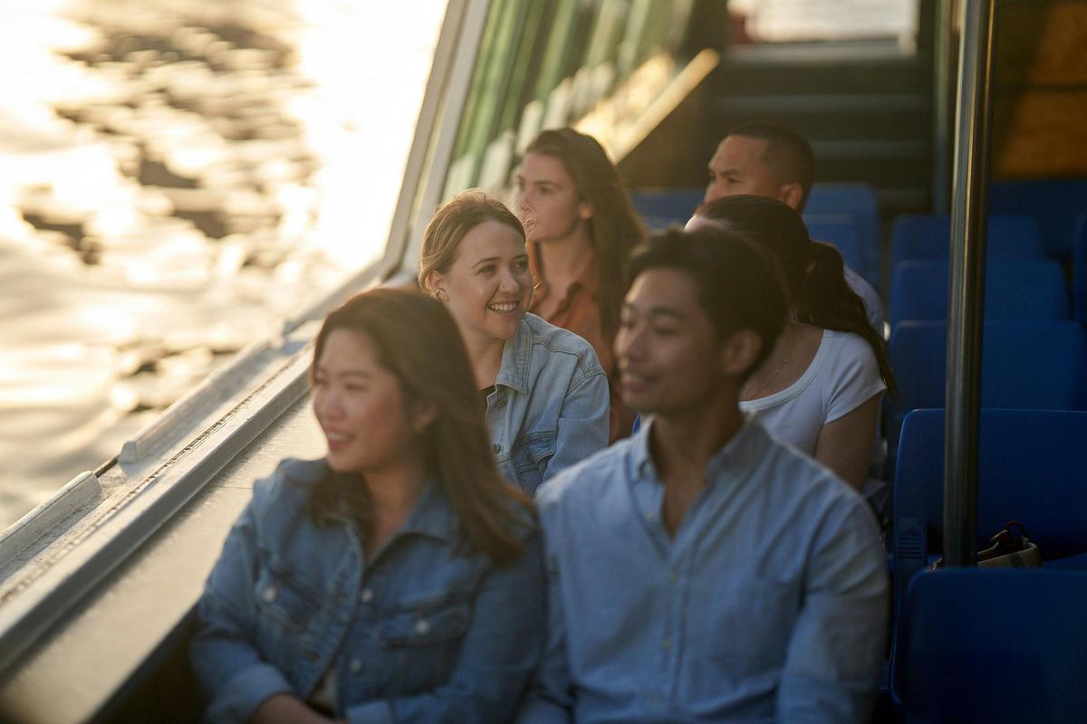 Enjoying the Golden Hour Cruise