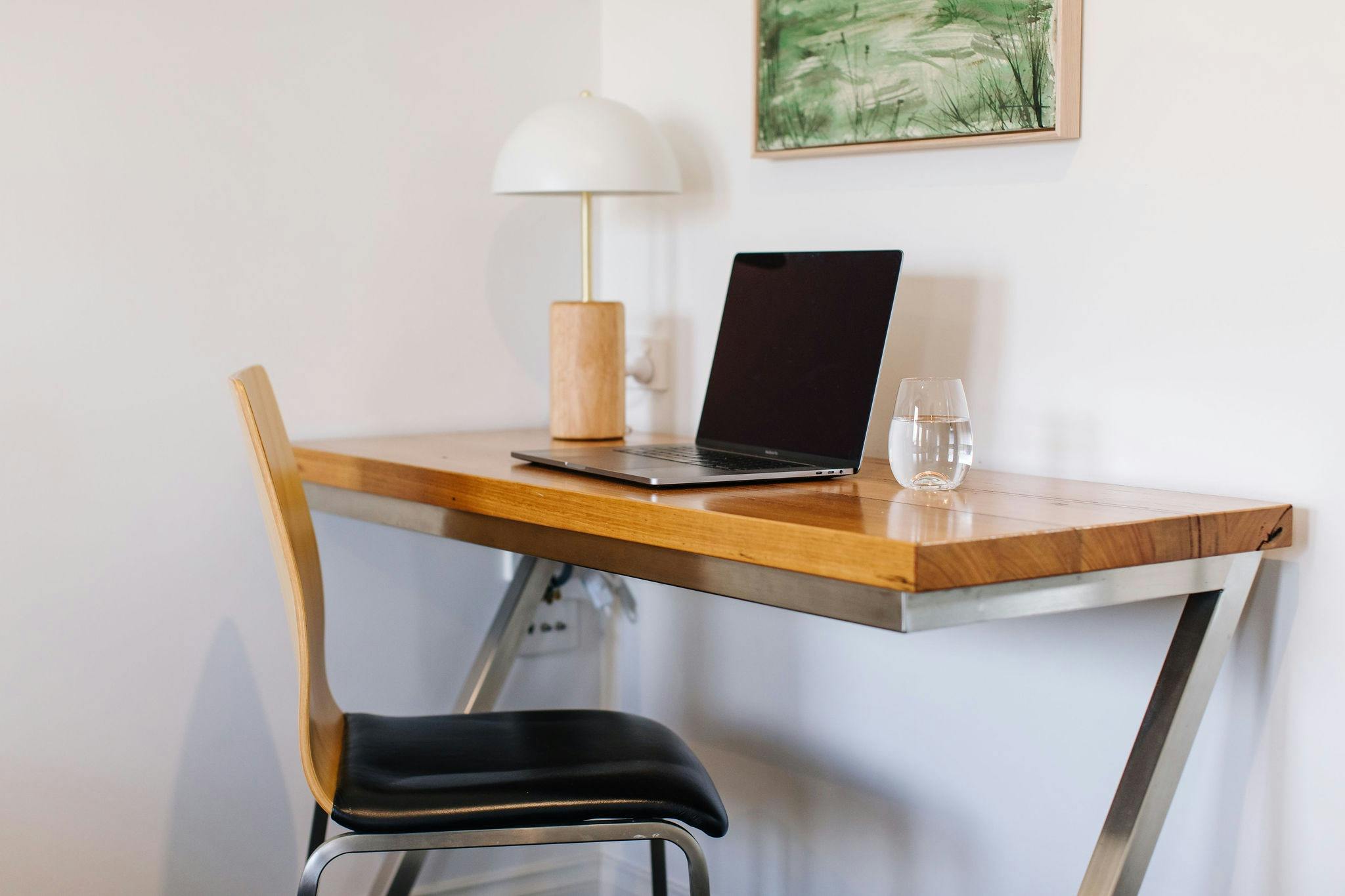 Working while away, our residences have desks