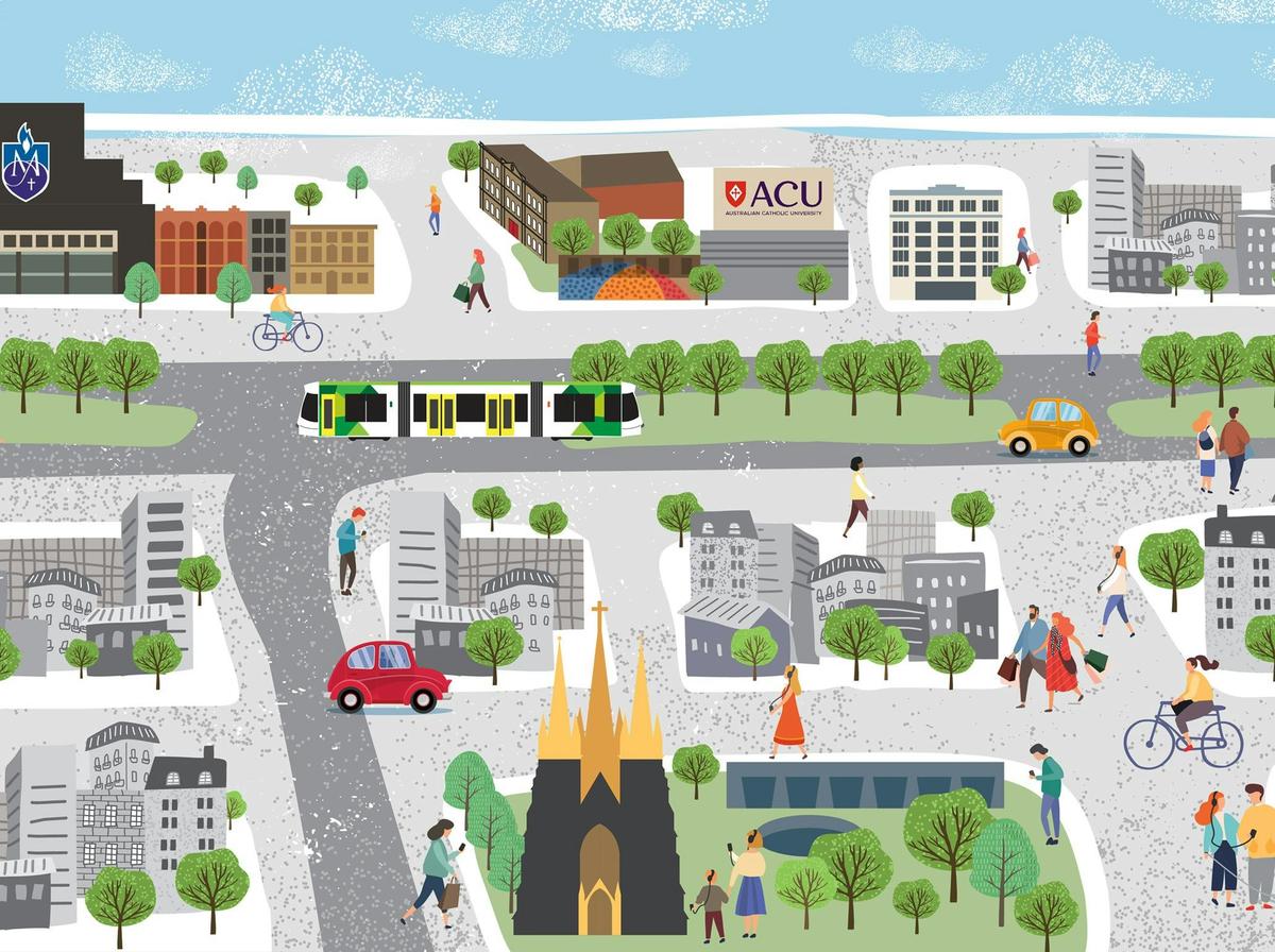 Download the free Catholic Precinct Walking Tour App from the Apple Store or Google Play