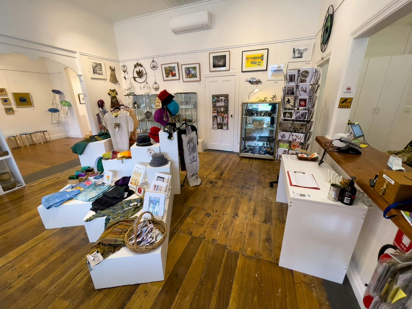 Shop interior featuring many colourful itema on display