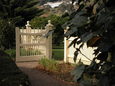 Front gate to the 1880s Historic Homestead