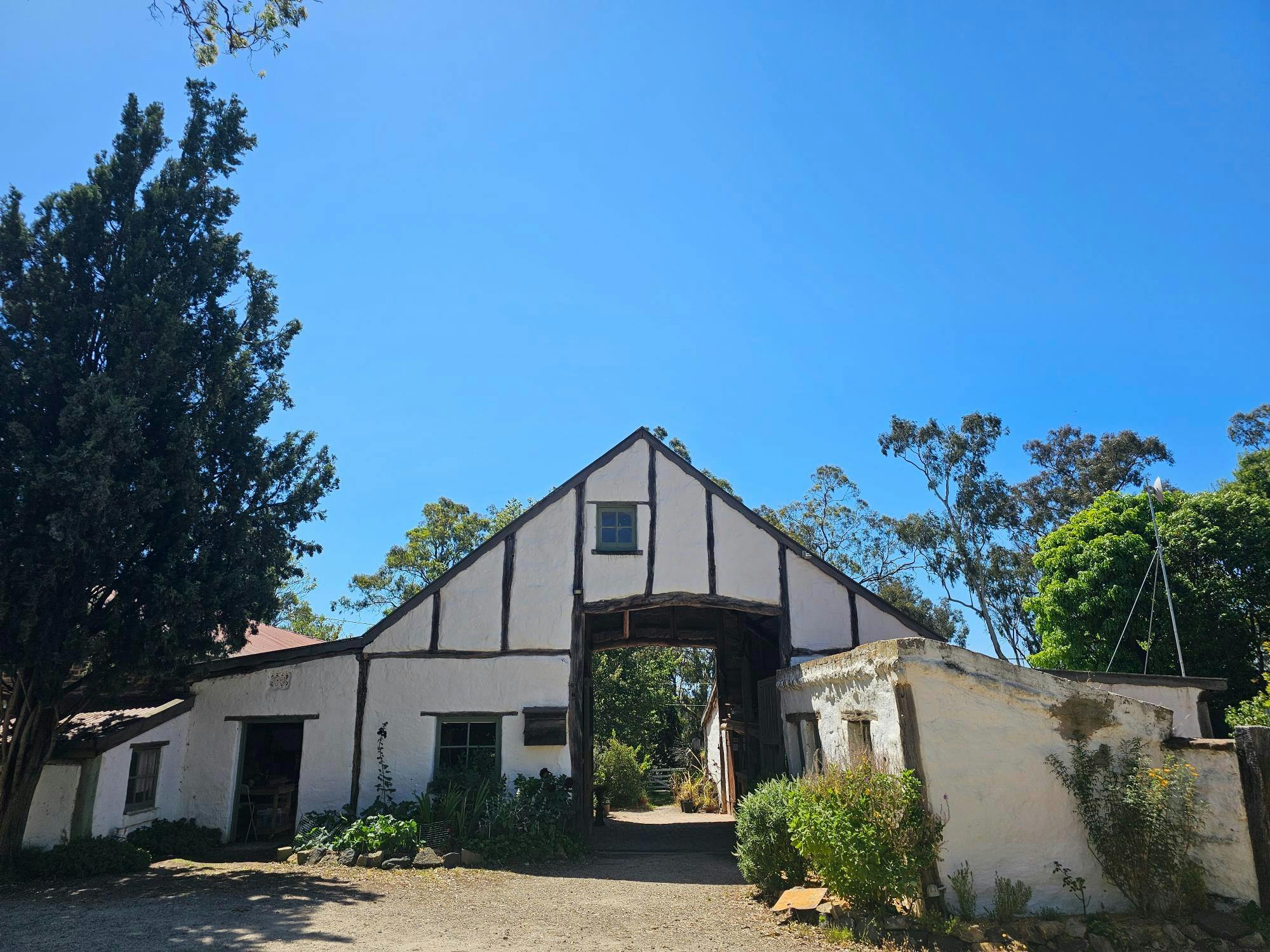 Montsalvat White Mudbrick Barn