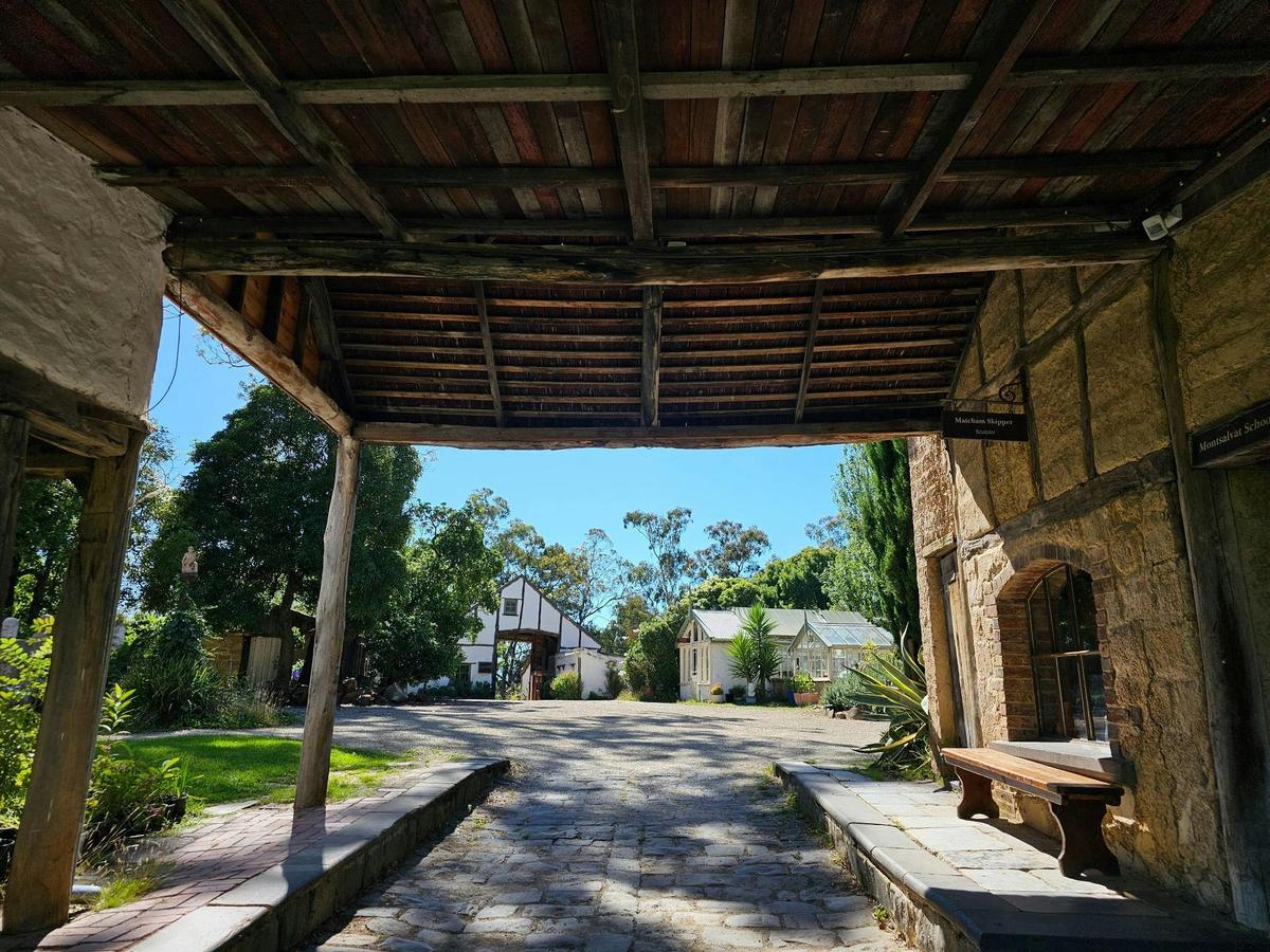 Montsalvat Gatehouse View of Barn