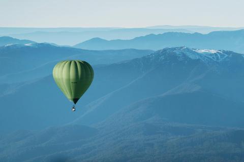 Floating over Mount Buller