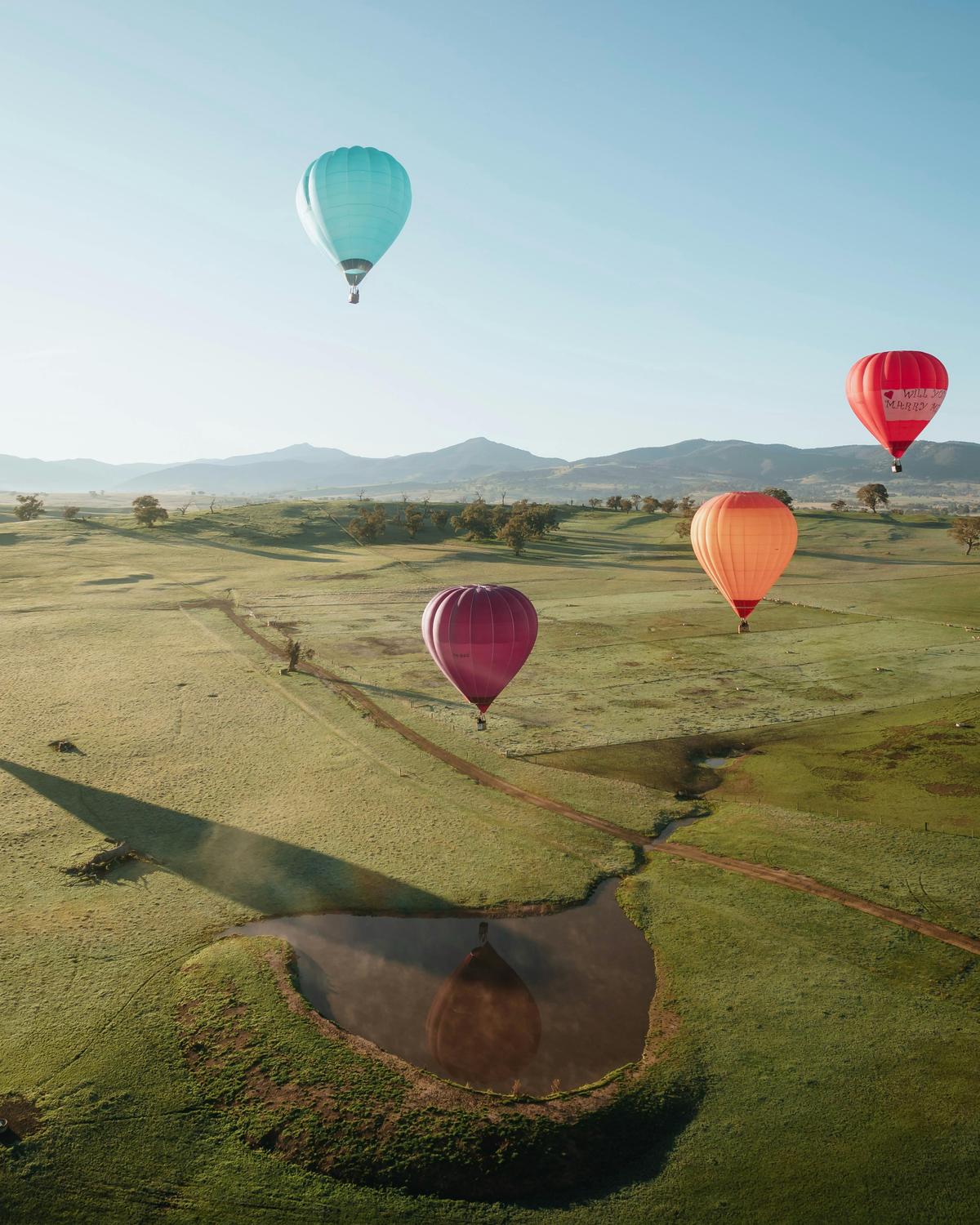 Floating over Mansfield