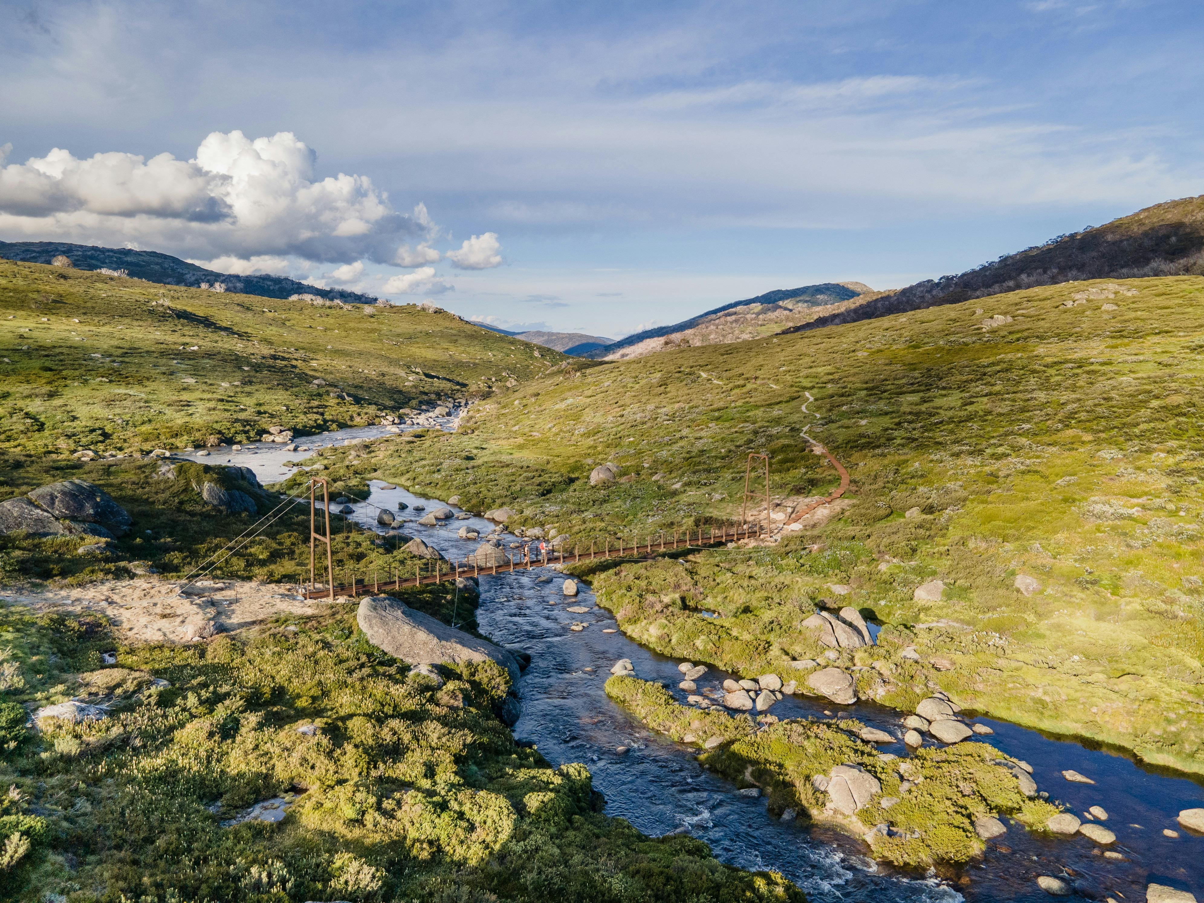 Guthega to Charlottes Pass walk, Spencers Creek Bridge, Kosciuszko National Park
