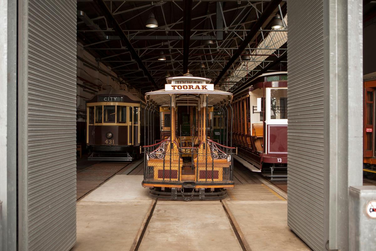 View an 1885-vintage Melbourne cable tram