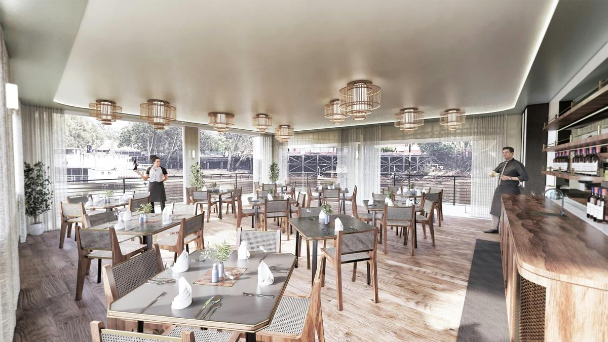 a dining area onboard the PS Australian Star