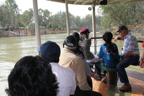 Sightseeing from the bow of PS Canberra