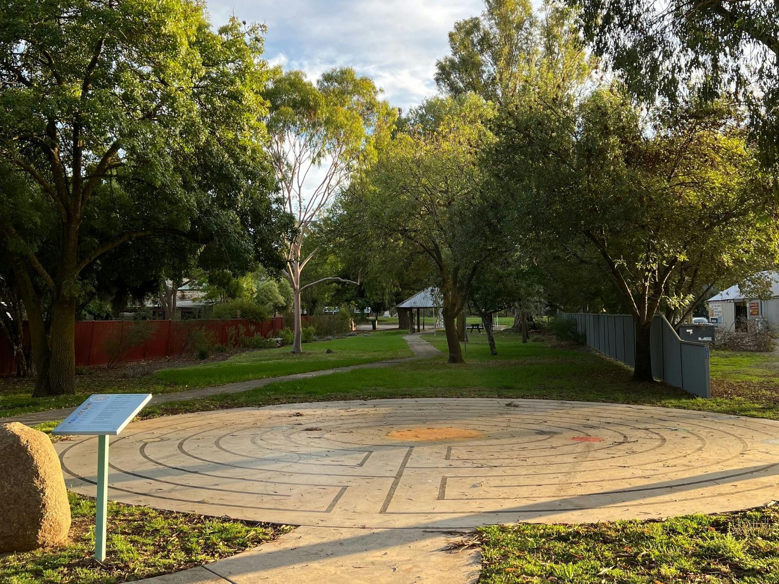 Labyrinth at Meteorite Park Murchison